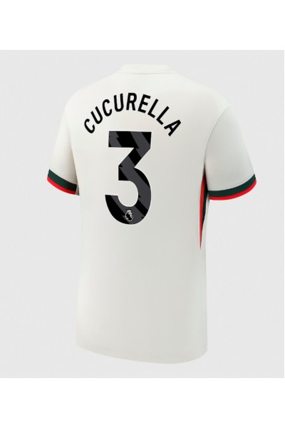 Chelsea Marc Cucurella #3 Jalkapallovaatteet Vieraspaita 2025-26 Lyhythihainen Chelsea Marc Cucurella #3 Jalkapallovaatteet Vieraspaita 2025-26 Lyhythihainen